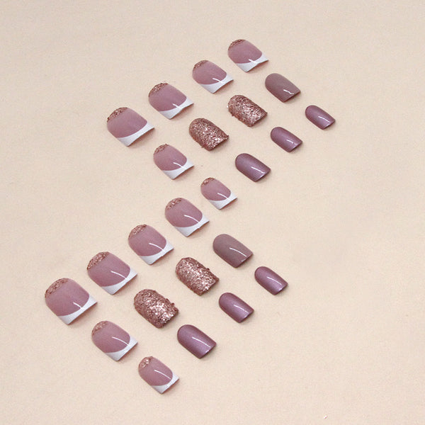 12 Sizes-24 Pcs Press On Nails W706