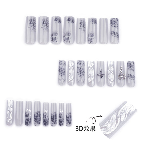 12 Sizes-24 Pcs Press On Nails JP3487