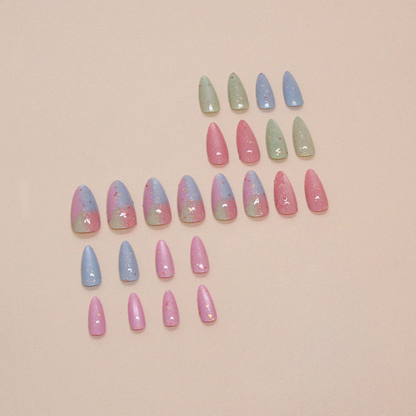12 Sizes-24 Pcs Press On Nails W1678