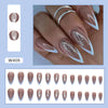 12 Sizes-24 Pcs Press On Nails W406