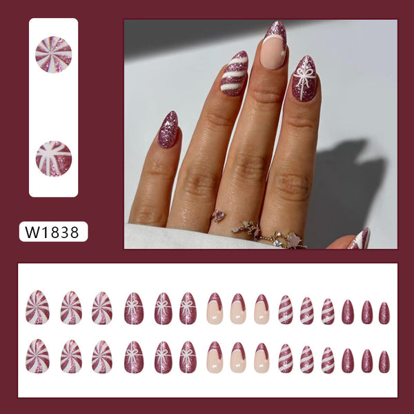 30 Pcs Press On Nails W1838
