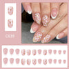 12 Sizes-24 Pcs Press On Nails C639