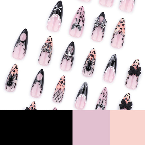 12 Sizes-24 Pcs Press On Nails JP3611