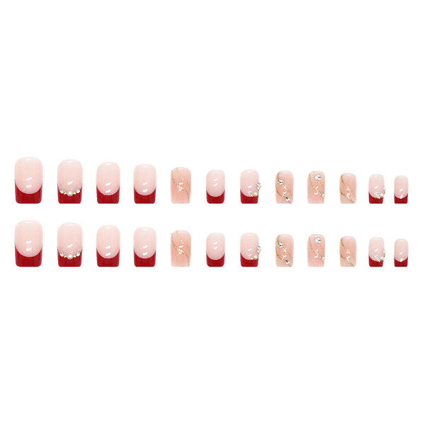 12 Sizes-24 Pcs Press On Nails Z551