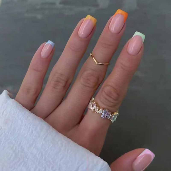 12 Sizes-24 Pcs Press On Nails W1954