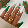 12 Sizes-24 Pcs Press On Nails W140