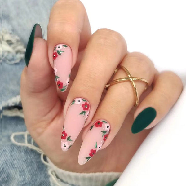 12 Sizes-24 Pcs Press On Nails W562