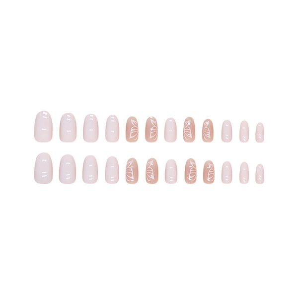 12 Sizes-24 Pcs Press On Nails W1530