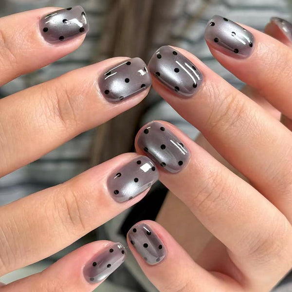 12 Sizes-24 Pcs Press On Nails C1525