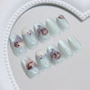 12 Sizes-24 Pcs Press On Nails W2023