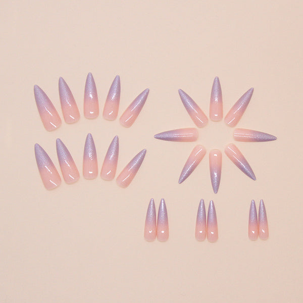 12 Sizes-24 Pcs Press On Nails W1680