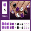 12 Sizes-24 Pcs Press On Nails C2003