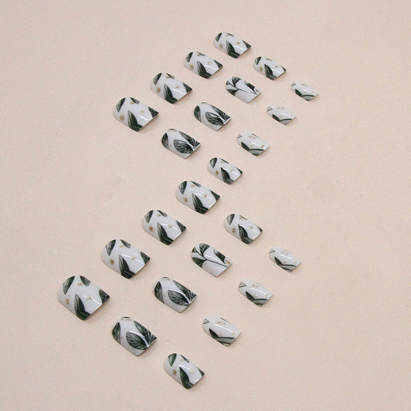 12 Sizes-24 Pcs Press On Nails W1388