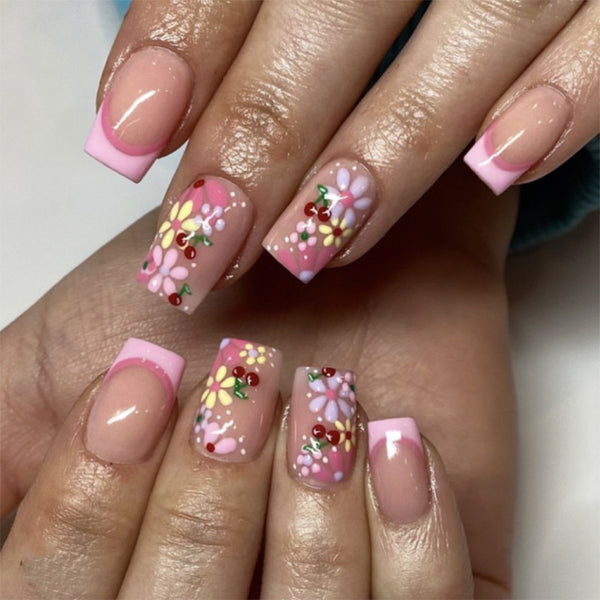 12 Sizes-24 Pcs Press On Nails JP3966