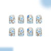 12 Sizes-24 Pcs Press On Nails C1791