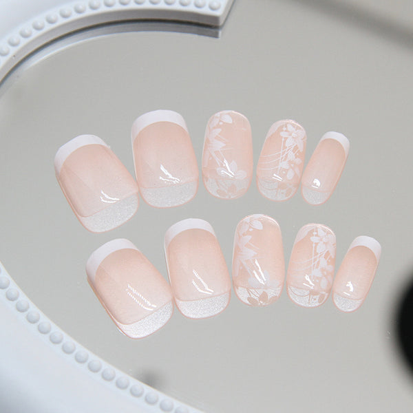 12 Sizes-24 Pcs Press On Nails R846