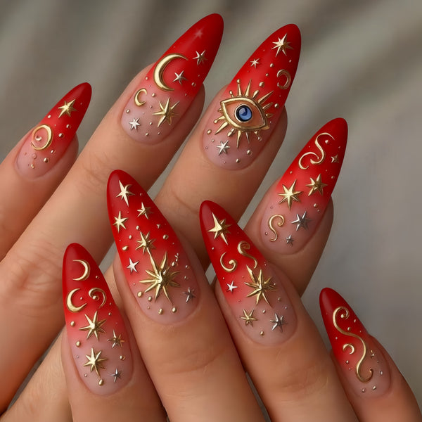 12 Sizes-24 Pcs Press On Nails Y1939