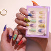 Glamhalo Premiere 30pcs Press On Nails – Eco-Friendly Perfect Fit - GD15