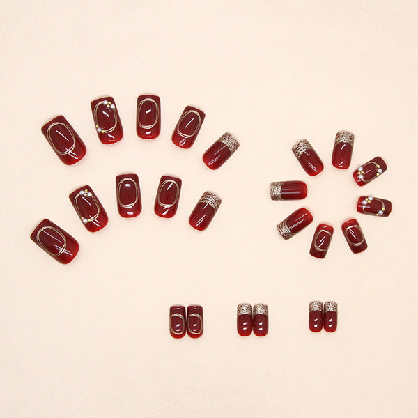 12 Sizes-24 Pcs Press On Nails Z552