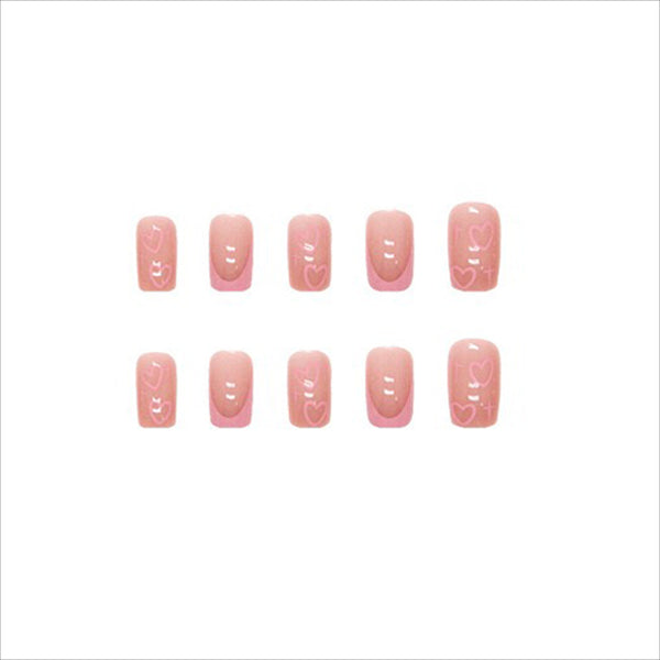 12 Sizes-24 Pcs Press On Nails C415