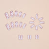 12 Sizes-24 Pcs Press On Nails W1518