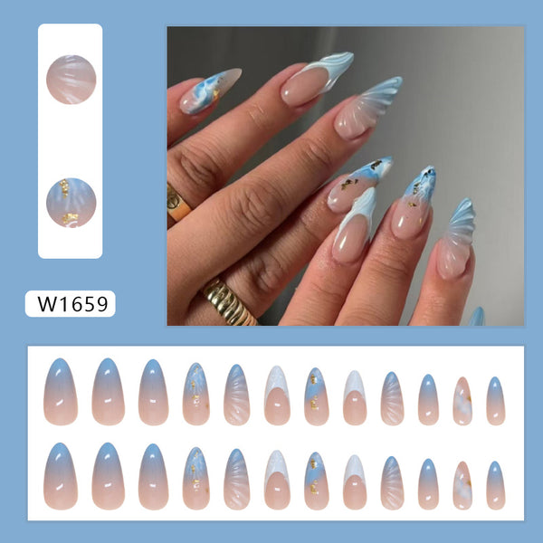 12 Sizes-24 Pcs Press On Nails W1659