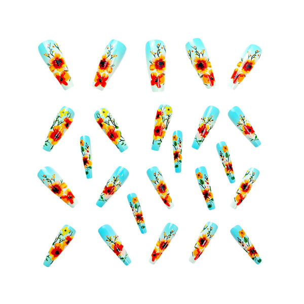12 Sizes-24 Pcs Press On Nails Y459