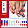 12 Sizes-24 Pcs Press On Nails C868