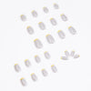 12 Sizes-24 Pcs Press On Nails JP1090