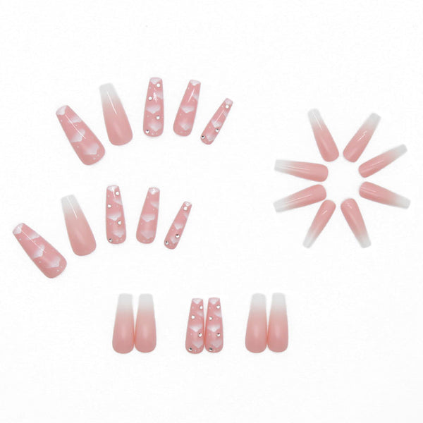 12 Sizes-24 Pcs Press On Nails Z115