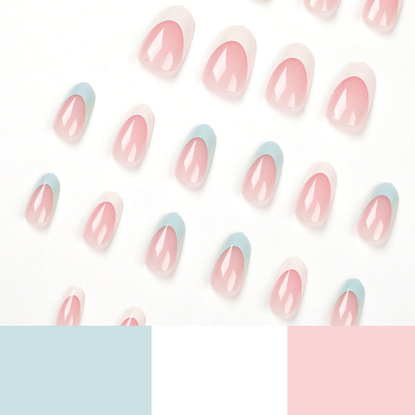 12 Sizes-24 Pcs Press On Nails JP1767