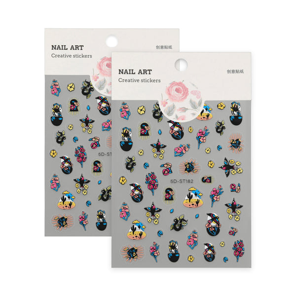 5D Nail Art Sticker 5DST182