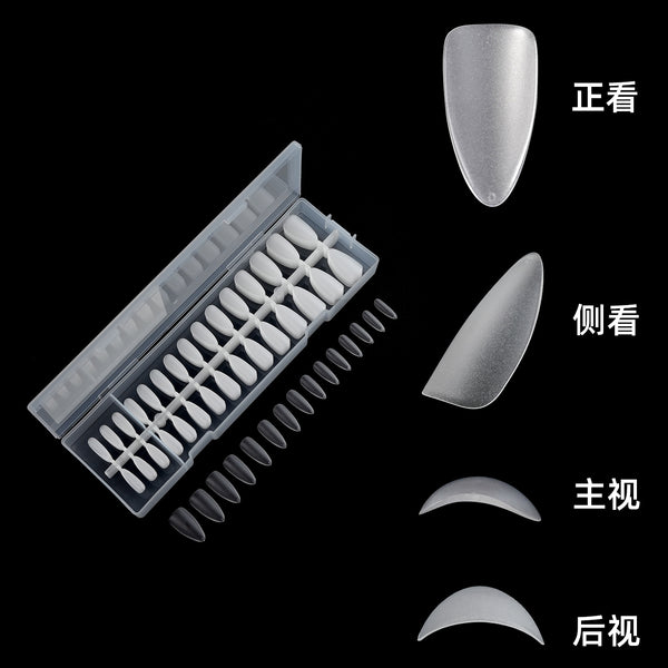 300 Pcs Press On Nails short-almond-01