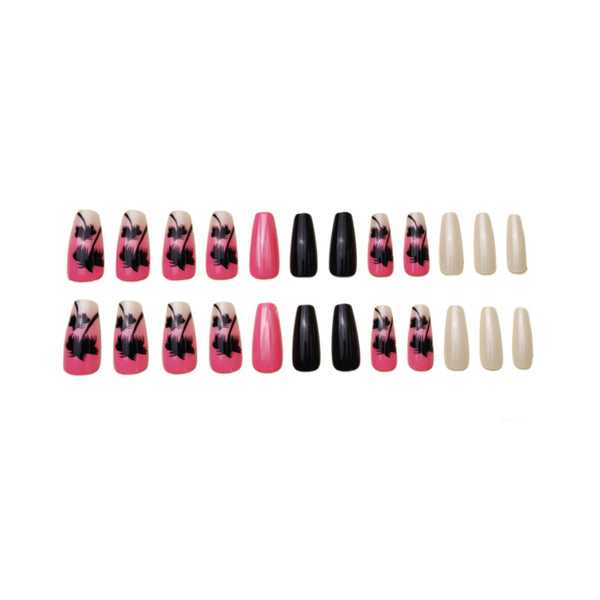 12 Sizes-24 Pcs Press On Nails Y152