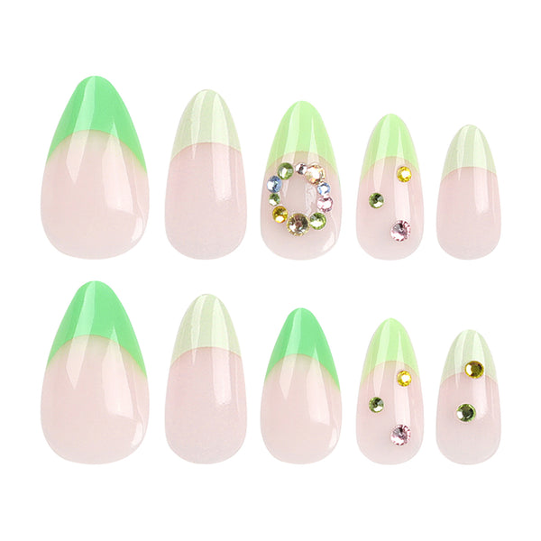12 Sizes-24 Pcs Press On Nails JP2992