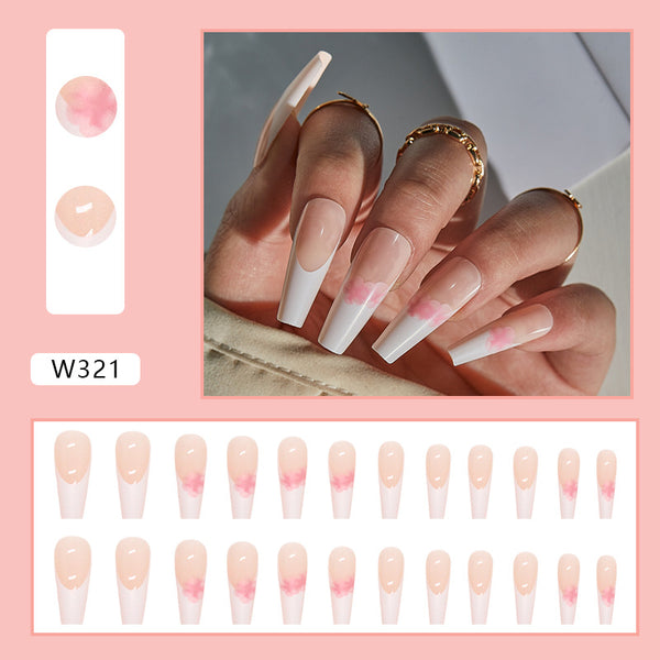 12 Sizes-24 Pcs Press On Nails W321