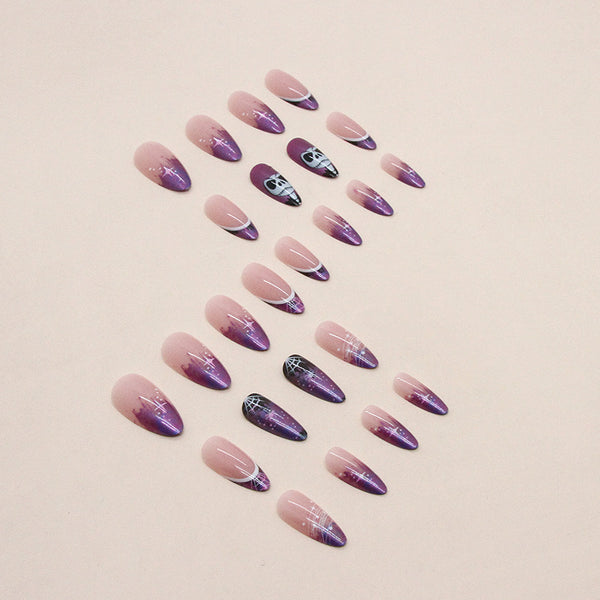 12 Sizes-24 Pcs Press On Nails W1101