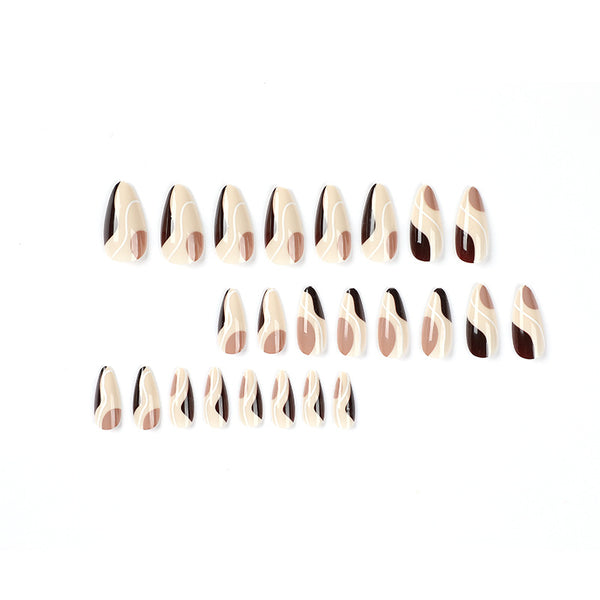 12 Sizes-24 Pcs Press On Nails JP2000