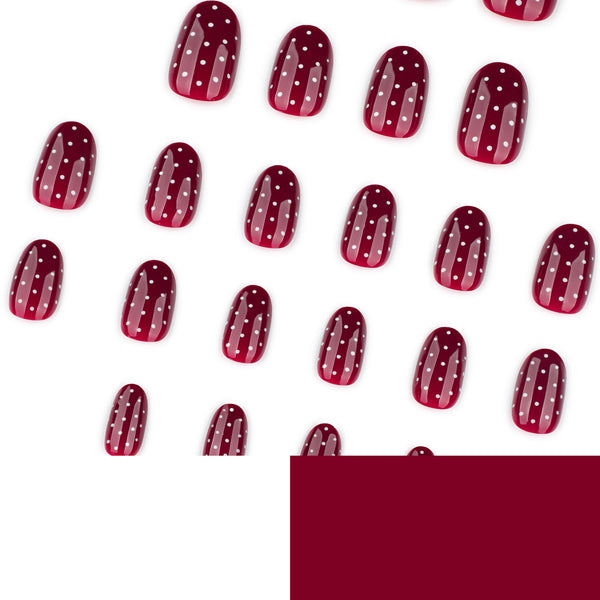 12 Sizes-24 Pcs Press On Nails JP4223