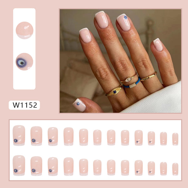 12 Sizes-24 Pcs Press On Nails W1152