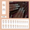 12 Sizes-24 Pcs Press On Nails Z646