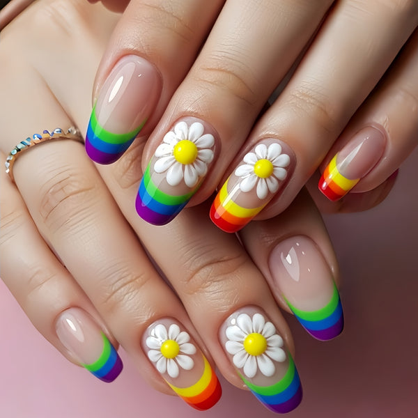 12 Sizes-24 Pcs Press On Nails Y1875