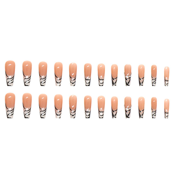 12 Sizes-24 Pcs Press On Nails Z559