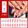 12 Sizes-24 Pcs Press On Nails C1926