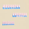 12 Sizes-24 Pcs Press On Nails Y1076