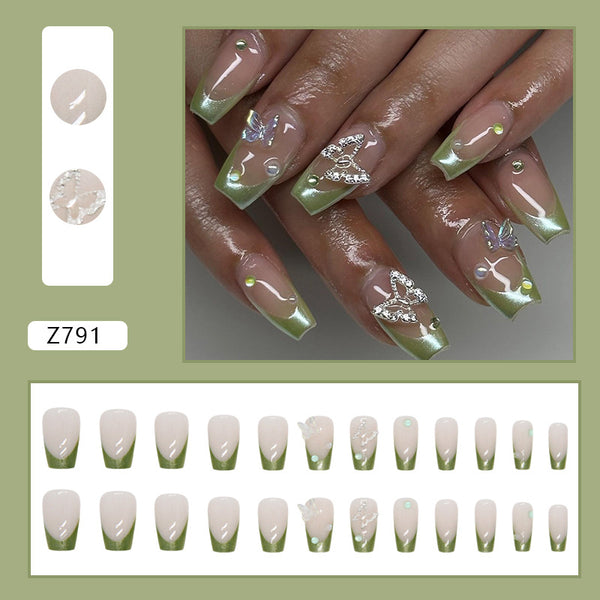 12 Sizes-24 Pcs Press On Nails Z791