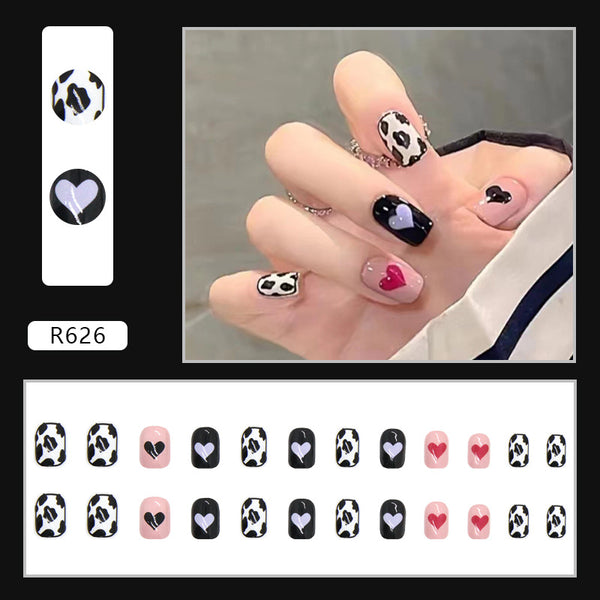 12 Sizes-24 Pcs Press On Nails R626