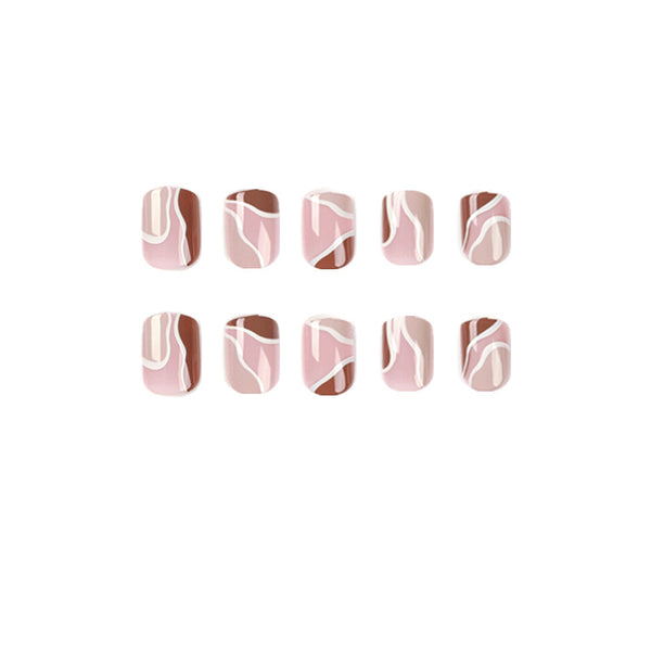12 Sizes-24 Pcs Press On Nails JP2038