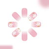 12 Sizes-24 Pcs Press On Nails C1395