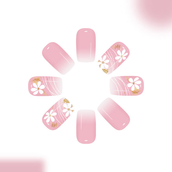 12 Sizes-24 Pcs Press On Nails C1395